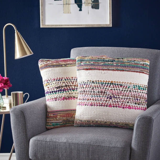 Bungalow Rose Wooler Performance Blue/Orange Rug & Reviews Wayfair Canada